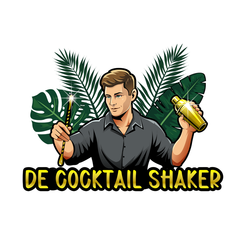 Welkom bij De Cocktail Shaker Het officiële logo van De Cocktail Shaker - Jouw persoonlijke bartender voor cocktail catering en workshops in Zuid-Holland.